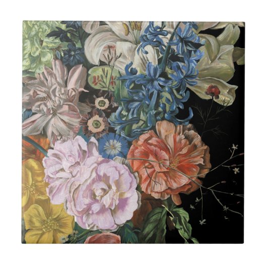 Carreau Floral baroque - Bouquet (Devant)