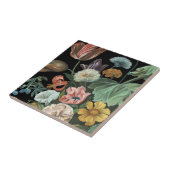 Carreau Floral baroque - Bouquet de fleurs (Côté)