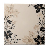 Carreau Floral beige clair (Devant)