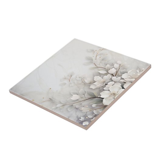 Carreau Floral blanc (Côté)