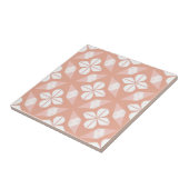 Carreau Floral blanc et rose (Côté)