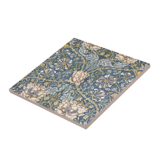 Carreau Floral bleu de William Morris (Côté)
