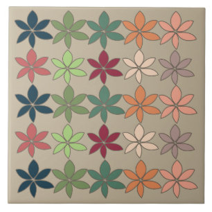 Carreau Floral coloré