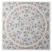 Carreau Floral Daisy Motif par William Morris Ceramic Til (Devant)