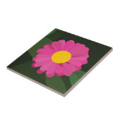 Carreau Floral de fleurs pourpres de Zinnia (Côté)