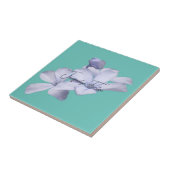 Carreau Floral Elegant Minimaliste Calligraphie Ajouter un (Côté)