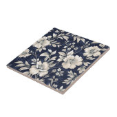 Carreau Floral en bleu (Côté)