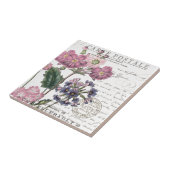 Carreau floral français vintage moderne (Côté)