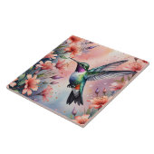 Carreau floral hummingbird tile (Côté)