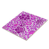 Carreau Floral jacobéen, Améthyste pourpre et Lilac (Côté)