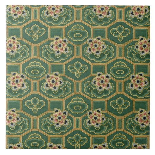 Carreau Floral japonais vintage (Devant)