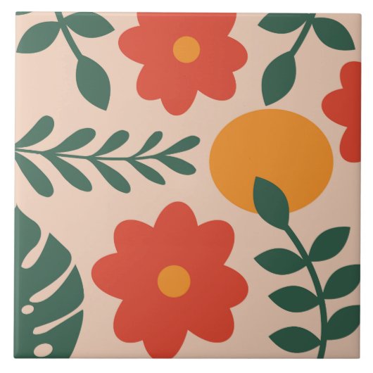 Carreau Floral multicolore (Devant)