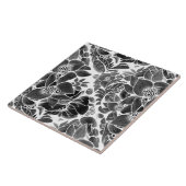 Carreau Floral noir blanc (Côté)