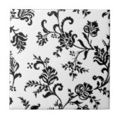 Carreau Floral noir et blanc (Devant)