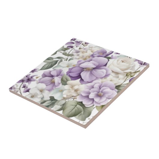 Carreau floral pastel (Côté)