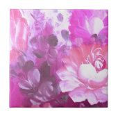 Carreau Floral rose violet (Devant)