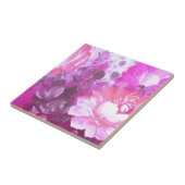 Carreau Floral rose violet (Côté)