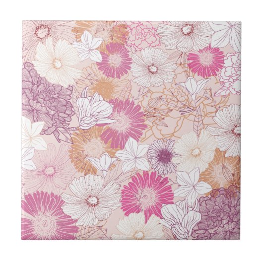 Carreau Floral Sans Couture  (Devant)