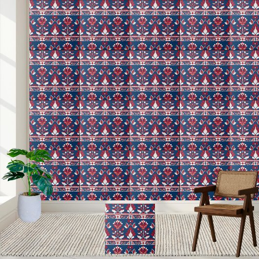 Carreau floral scandinave