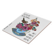 Carreau Floral & Sparrow, w verset de Matthew 10:29-31 (Côté)