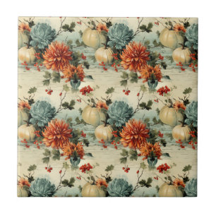 Carreau Floral Thanksgiving Motif Vintage (1)