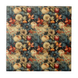 Carreau Floral Thanksgiving Motif Vintage (12)<br><div class="desc">Ce carrelage en céramique est un mélange harmonieux de botaniques vintages et du charme fantaisiste des motifs de squash. Il apporte la beauté du monde naturel directement au bout de vos doigts,  créant une symphonie visuelle. Commandez dès aujourd'hui !</div>