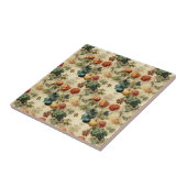 Carreau Floral Thanksgiving Motif Vintage (2) (Côté)