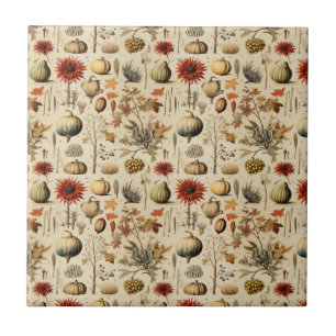 Carreau Floral Thanksgiving Motif Vintage (3)