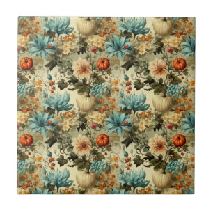 Carreau Floral Thanksgiving Motif Vintage (5)