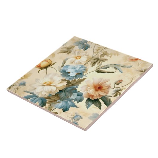 Carreau Floral vintage (Côté)