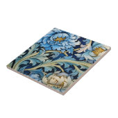 Carreau Floral Vintage bleu et blanc (Côté)