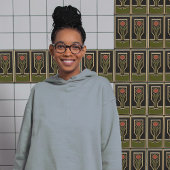 Carreau Florales Abstraites du milieu du siècle Serre