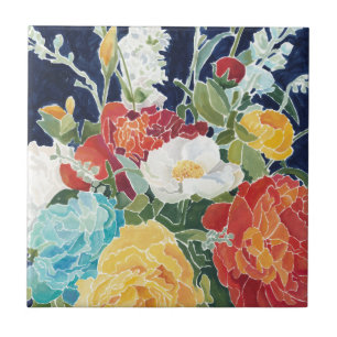 Carreau Florals de minuit Ier
