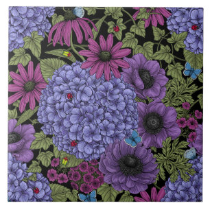 Carreau Floraux de jardin gras