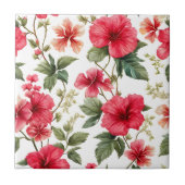 Carreau Flore Modèle Hibiscus Fleurs (Devant)
