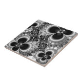 Carreau Flore noire et blanche (Côté)