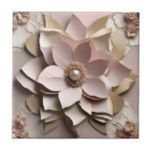 Carreau Flore Rose poussiéreux - Carrelage en céramique (Devant)