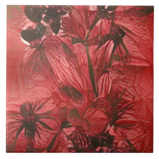 Carreau Flore rouge (Devant)