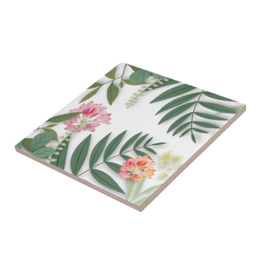 Carreau Flore tropicale  (Côté)