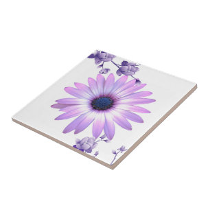 Carreau Flore violette de tuiles en céramique