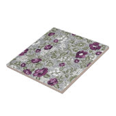 Carreau Flore violette profonde (Côté)