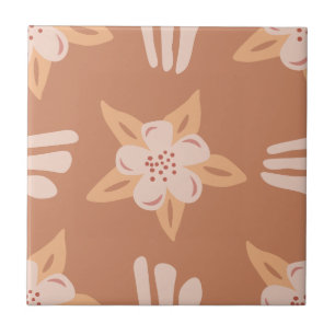 Carreau Flores de Terra chaudes dans une palette de Terre