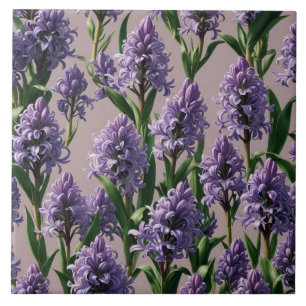 Carreau Flores violettes hollandaises Hyacinth