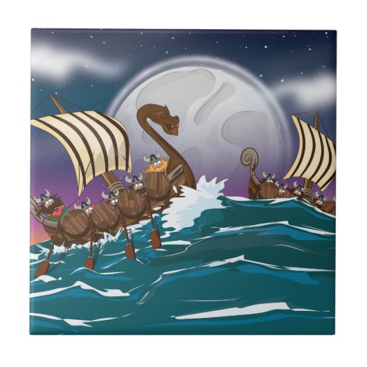 Carreau Flotte d'invasion Viking (Devant)