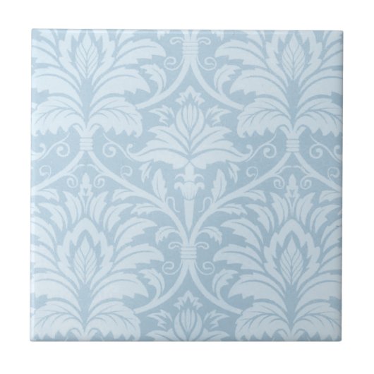 Carreau Flourish bleu (Devant)