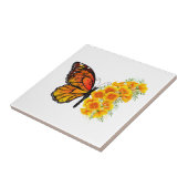 Carreau Flower Butterfly with Yellow California Poppy (Côté)