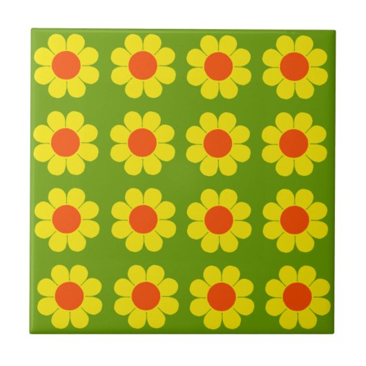 Carreau Flower Power personnalisable (Devant)