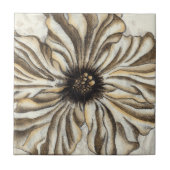 Carreau Flowerhead Fresco sur Tan Arrière - plan (Devant)