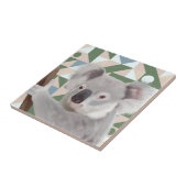 Carreau Fluffy Koala Green Arrière - plan géométrique (Côté)