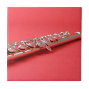 Carreau Flute étudiante musique rose boisé vent